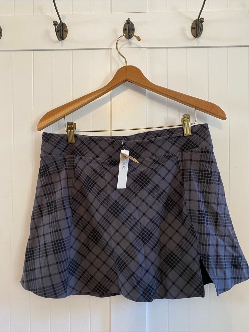 NWT Pink by Victoria Secret Gray Plaid Mini Skirt Schoolgirl